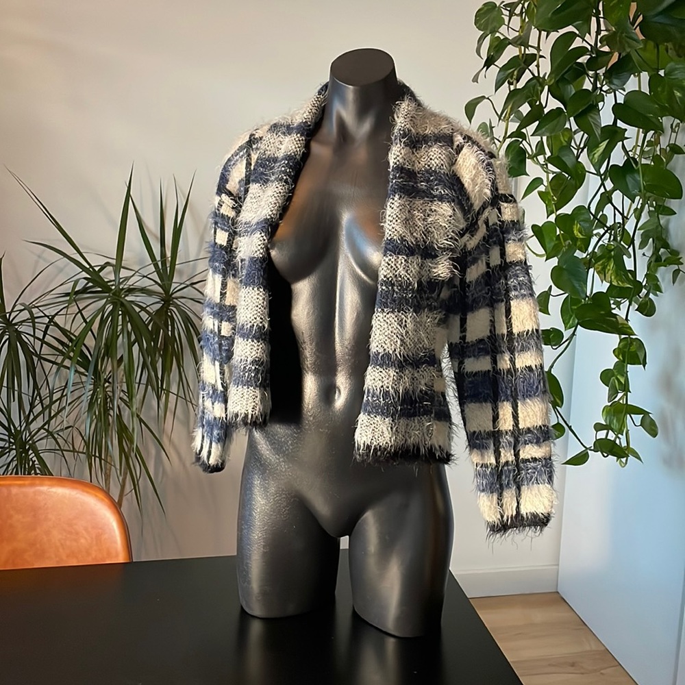 Anthropologie “La Fée Verte” Eyelash Cardigan Sweater - XS